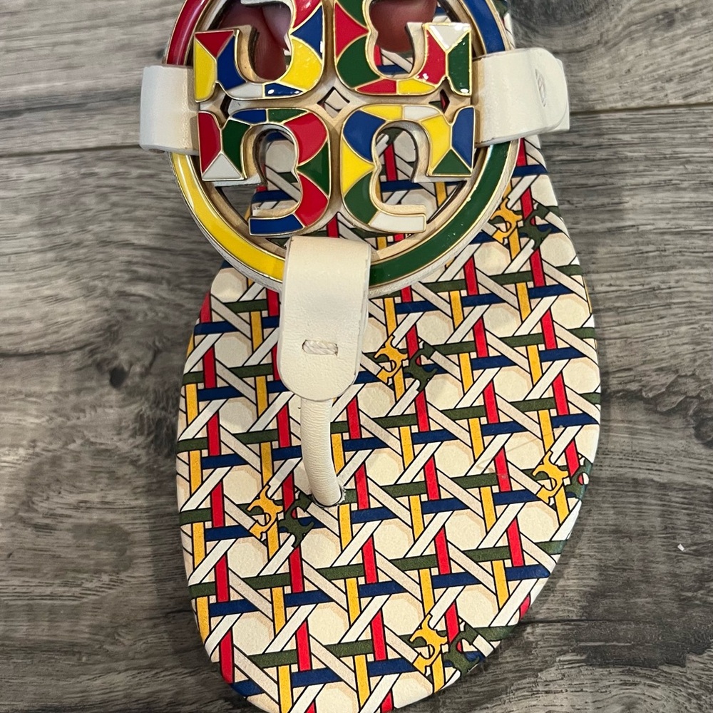 Tory Burch Colorful Sandals Size 5 - Picture 3 of 6